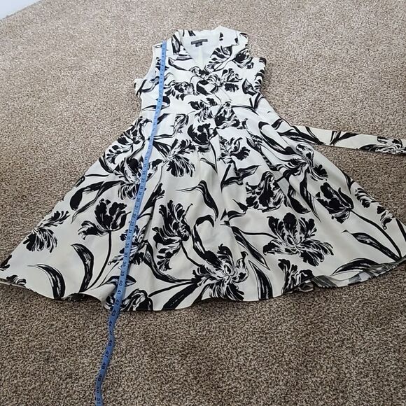 Jessica Howard Black and White Floral Midi Dress - Picture 12 of 16